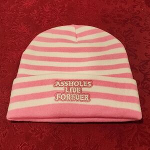 Pink Striped ALF Beanie
